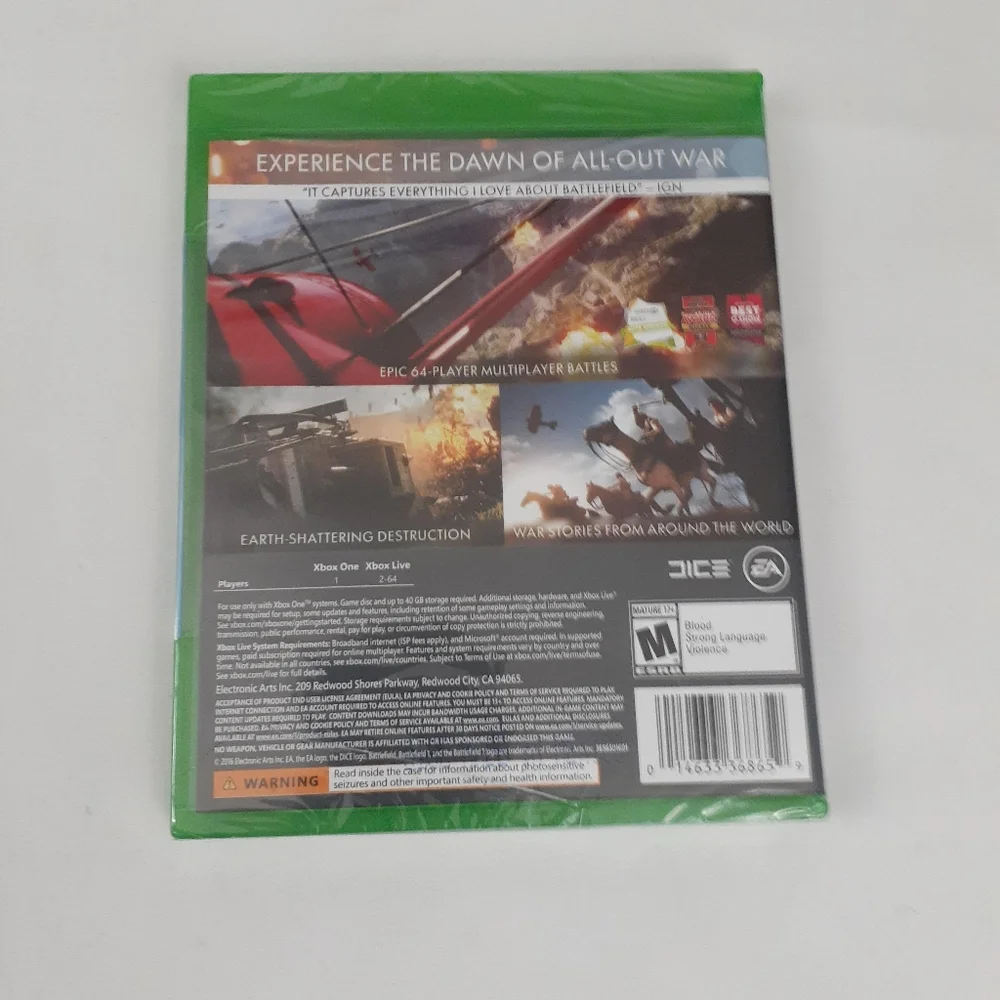 XBOX ONE Battlefield 1 Video Game